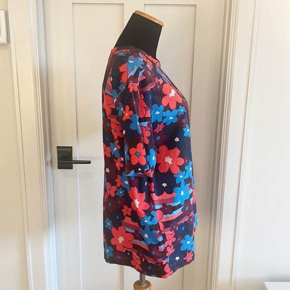 MARNI Floral Cotton Poplin Top - Picture 5 of 12